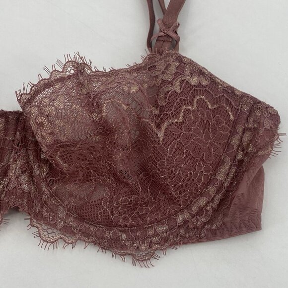 Victoria’s Secret Dream Angels Push-up Without Padding Lace Bra Size 32D - Picture 3 of 11